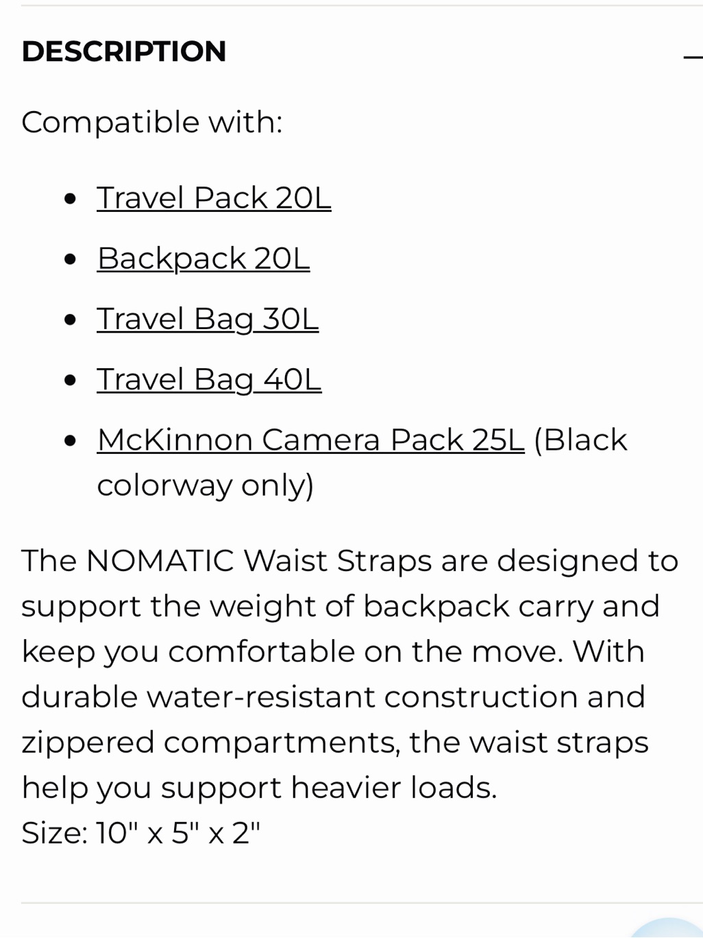Nomatic Waist Straps With Pockets - Like New! — image 4 of 8